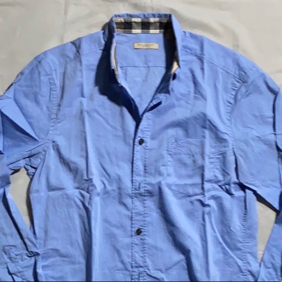 Burberry Brit Men’s Button up shirt Medium Blue - Picture 3 of 6